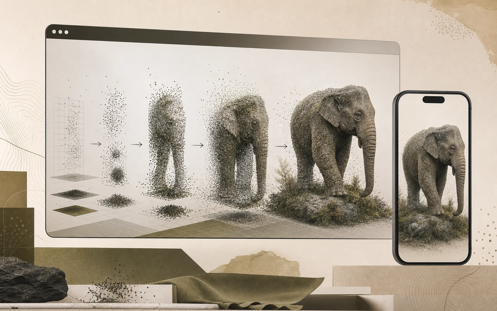 Interaktyvus 3D modelis interneto svetainės naršyklės lange